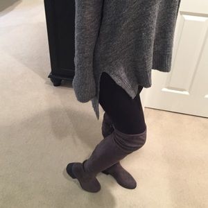 Grey Suede Over the KNEE boots