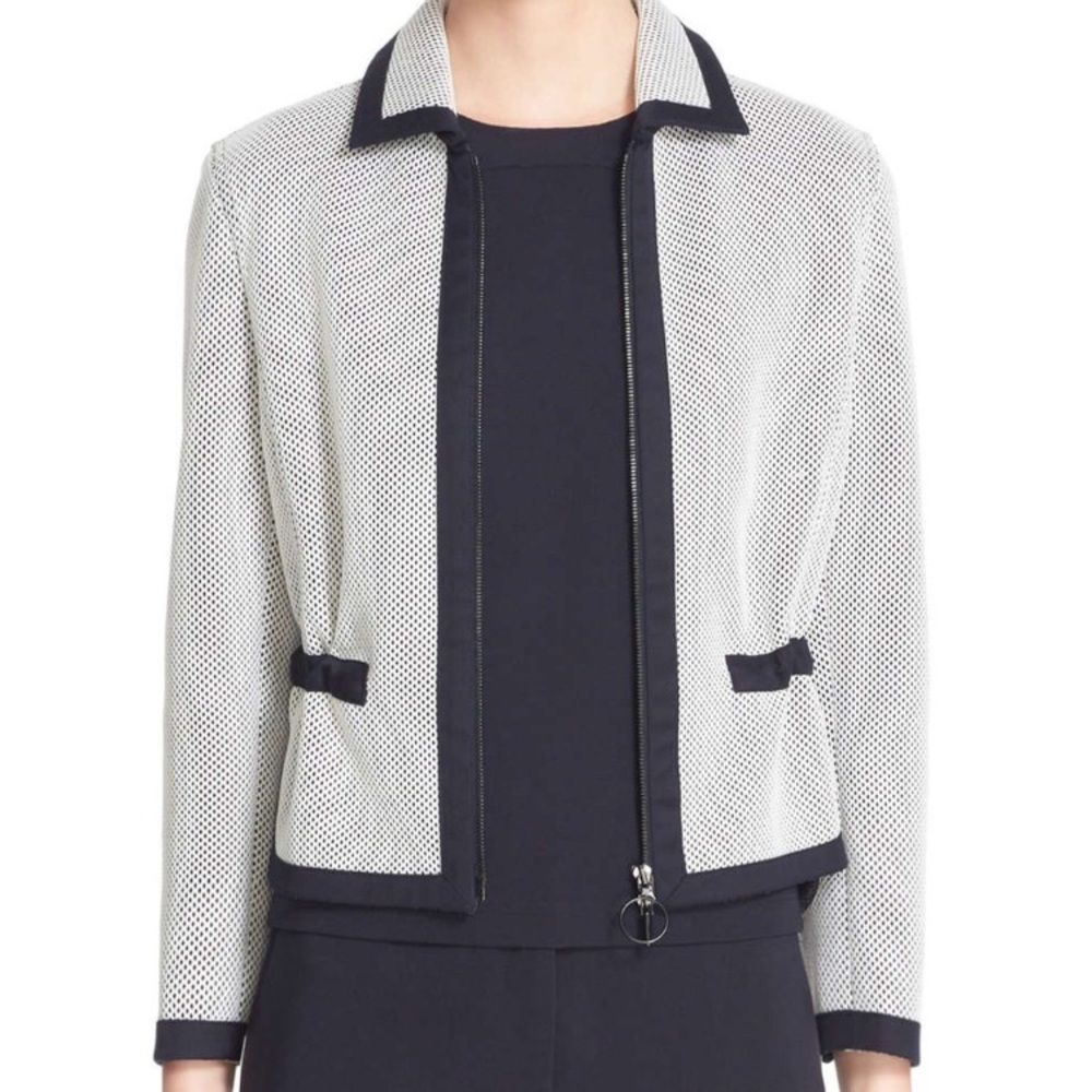 Zip front mesh jacket