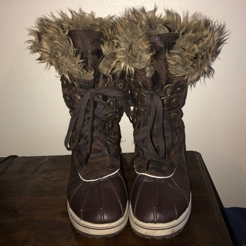 Fur boots