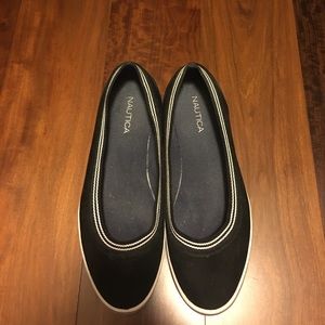 Never worn! Nautica slip on tennis shoes!