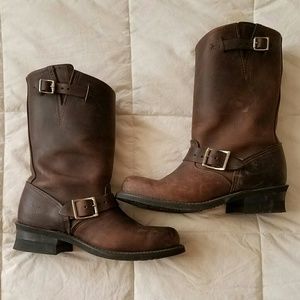 Frye 12R Genuine Leather Engineer Boots