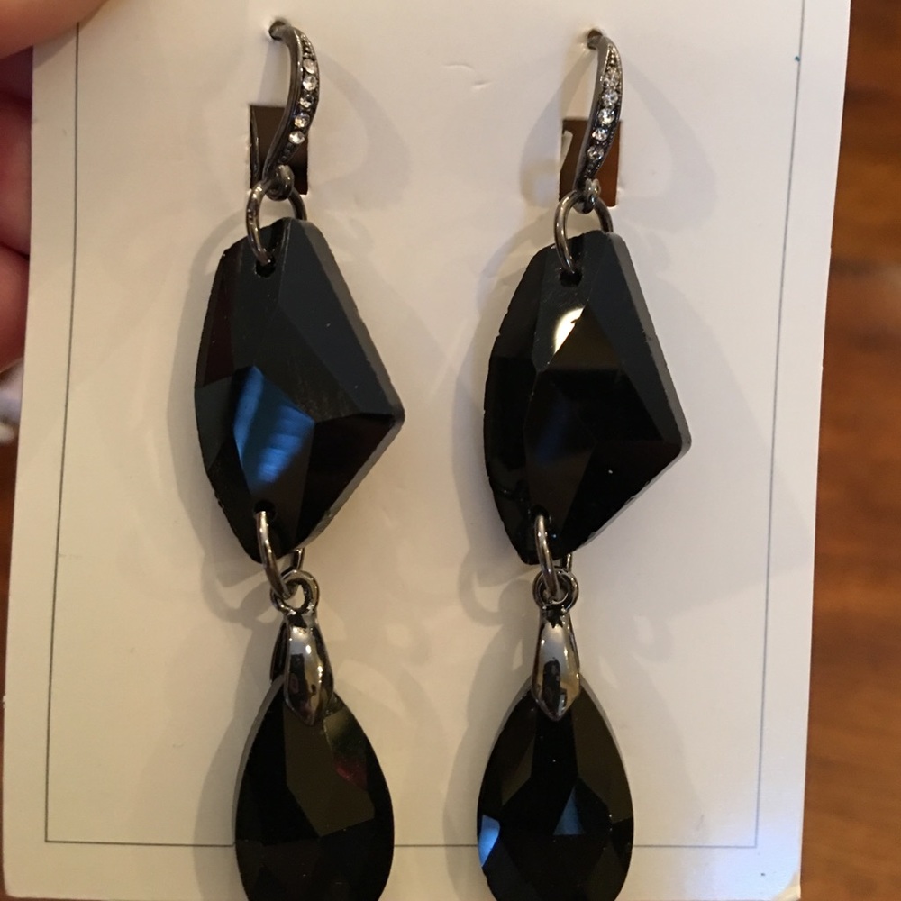 Miche black dangle earrings