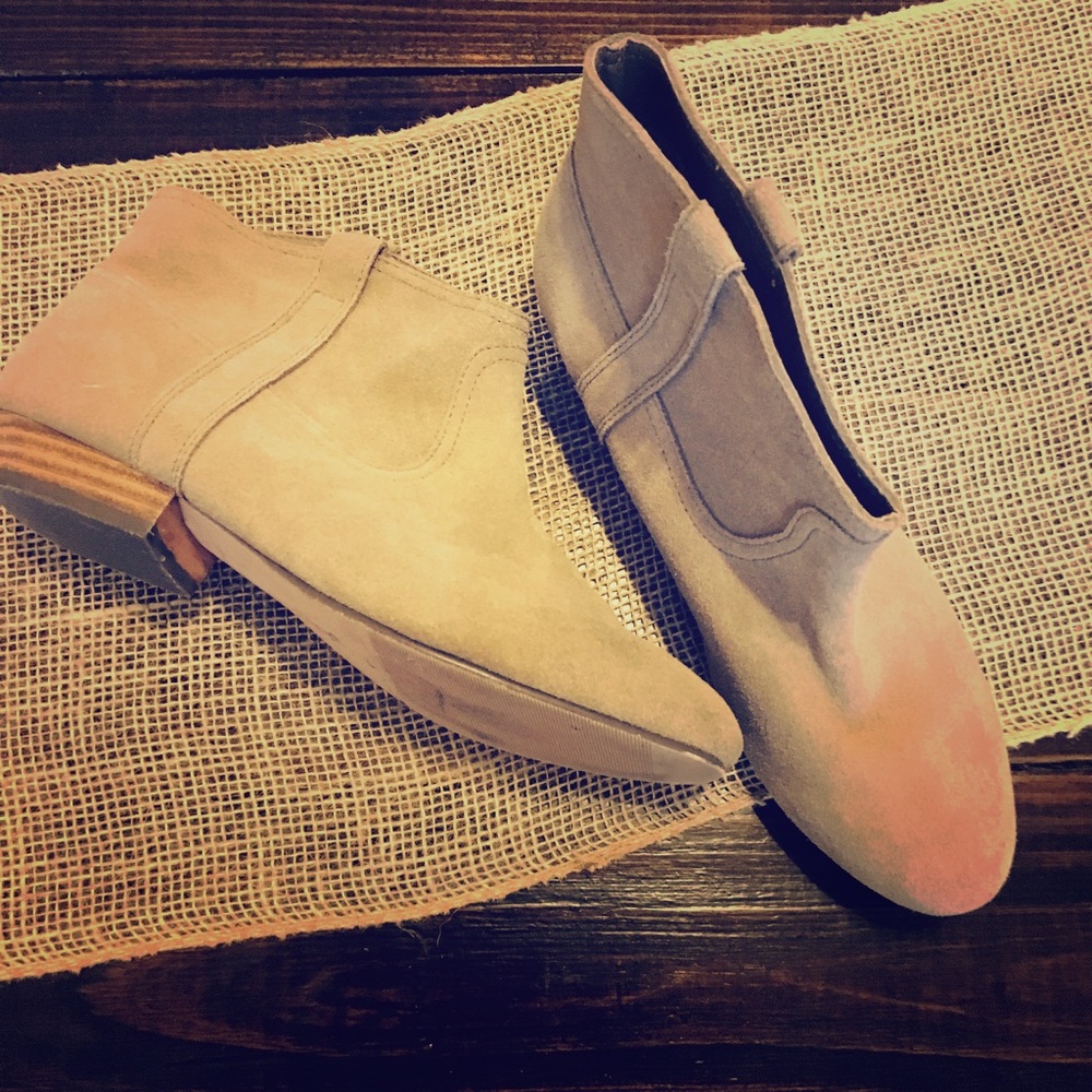 H&M Suede Ankle Booties