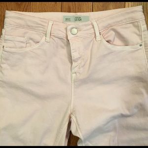 Topshop pale pink skinny jeans