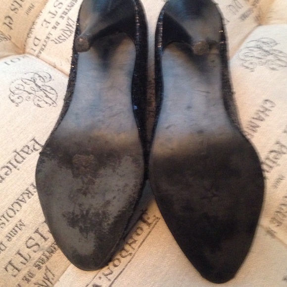 Nana black sparkle heels size 7 - Picture 2 of 6