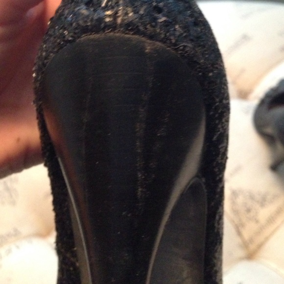 Nana black sparkle heels size 7 - Picture 4 of 6
