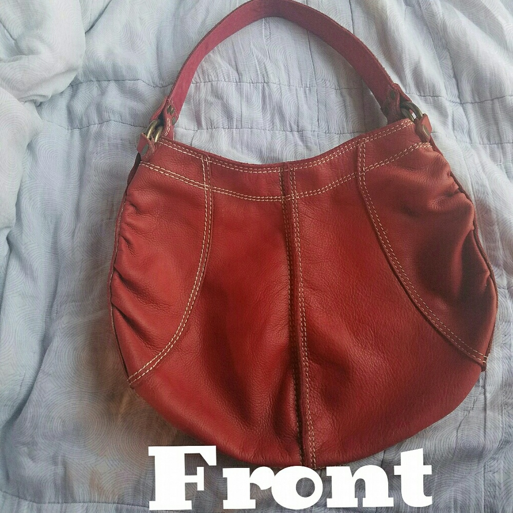 Red Lucky Brand Leather Purse