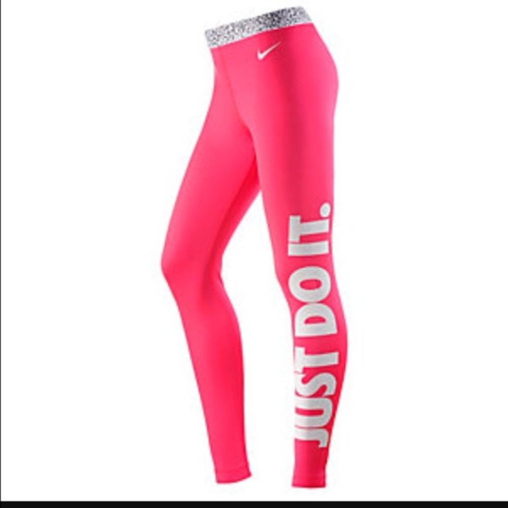 Nike pro dri fit just do it logo leggings