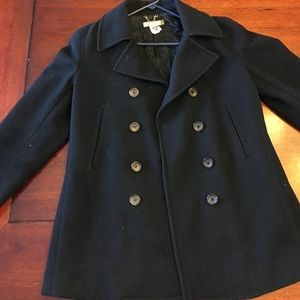 Black pea coat