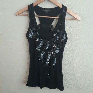 Sequin bow tank
