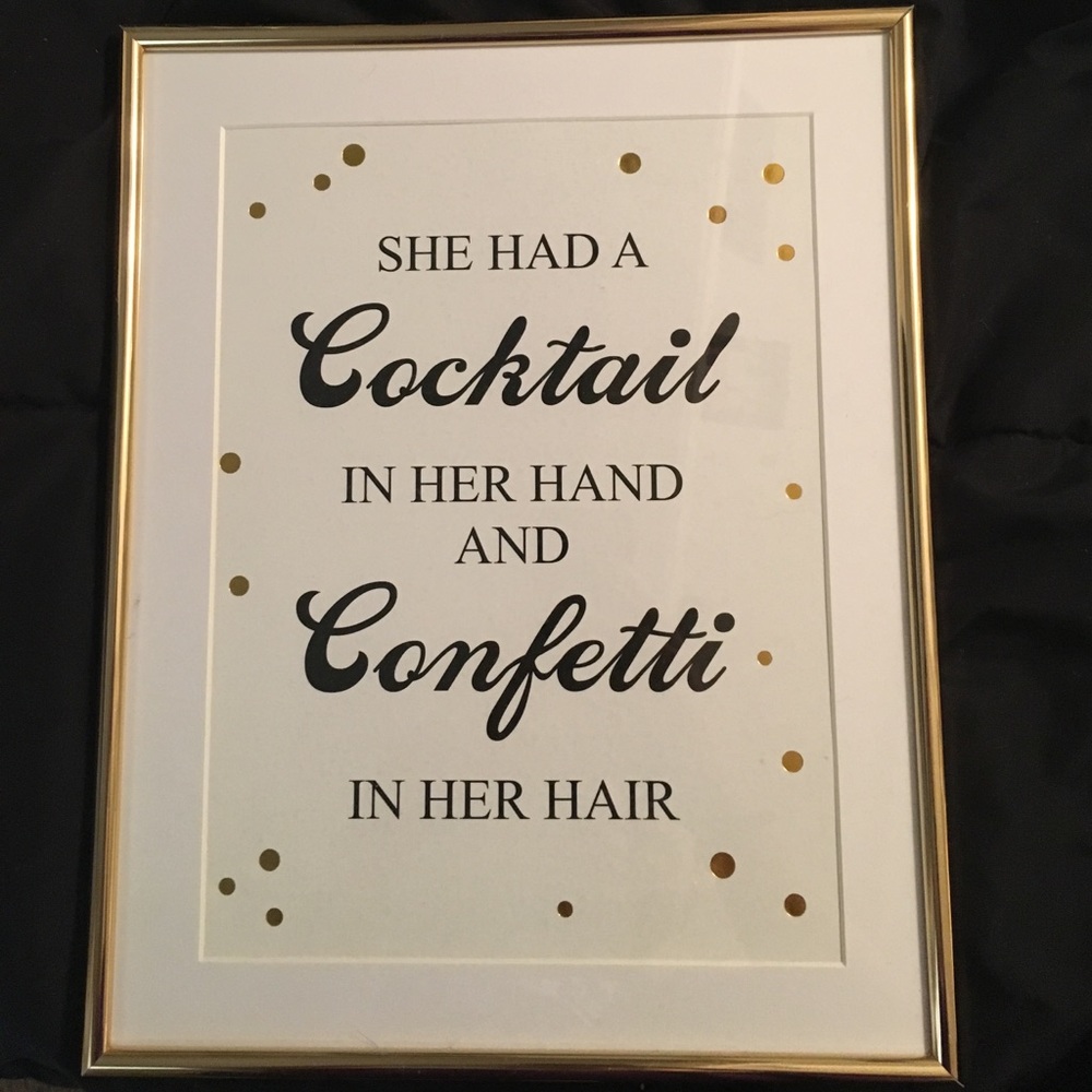Francesca's print and frame