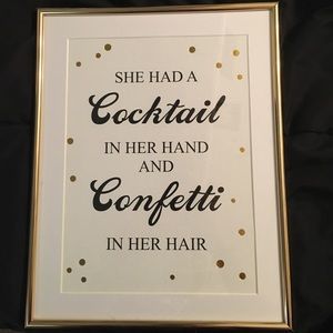 Francesca's print and frame