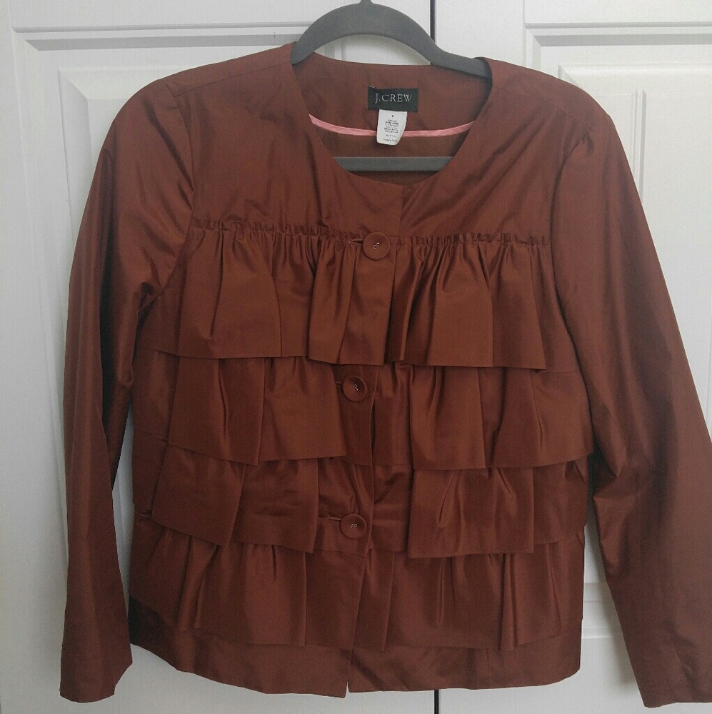 Vintage J Crew Stacked Ruffle Top