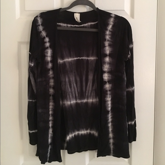 Sweaters - Tie dye open cardigan