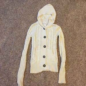 Aeropostale Sweater, Cable Knit Button Up Cardigan