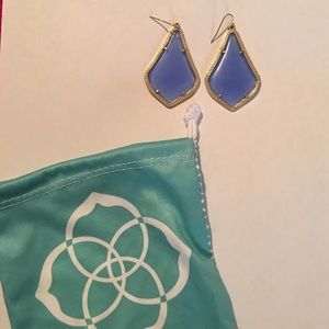 Kendra Scott Alexandra earrings in periwinkle