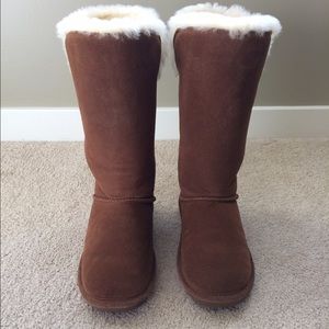 Bearpaw Lauren Hickory Tall Shearling Suede Boots