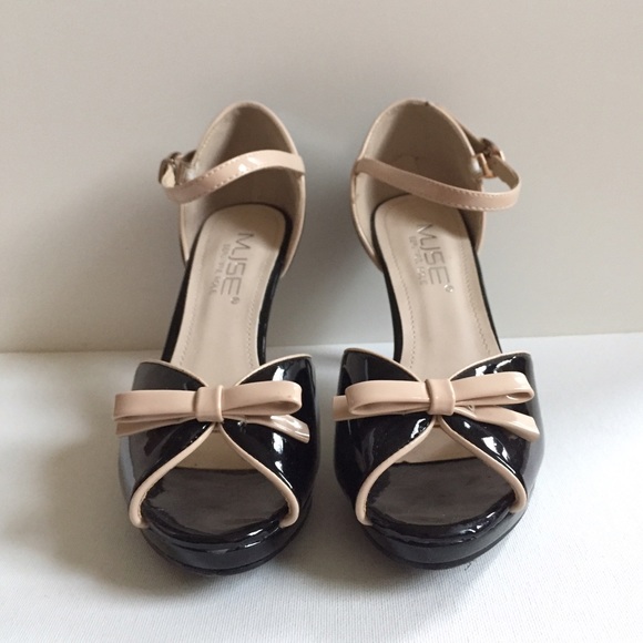 Shoes - Ankle strap peep toe heels