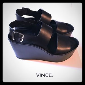 NEW Vince Idalia Platform Sandals, black