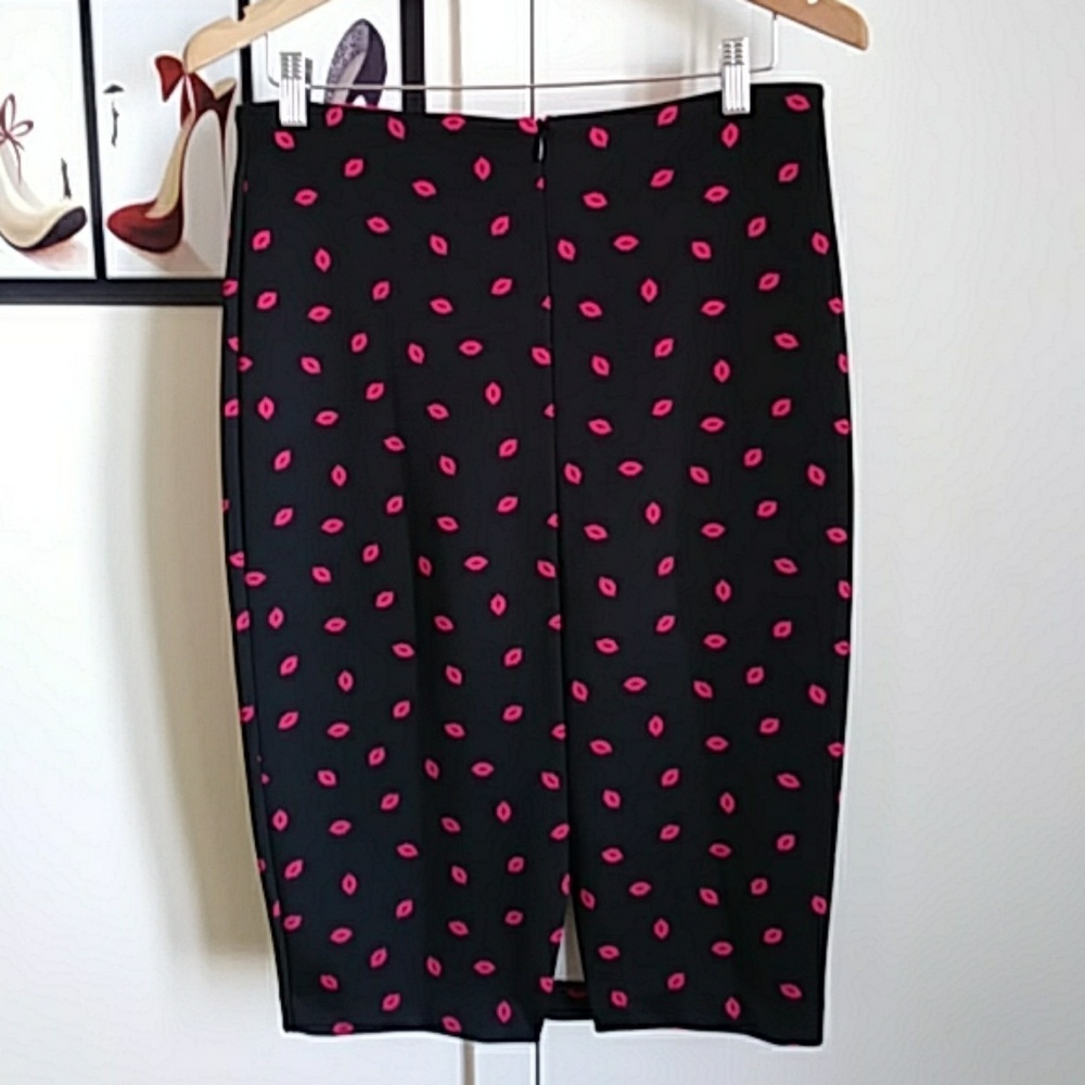 Midi skirt back zipper