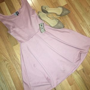 Perfect Blush sleeveless skater dress