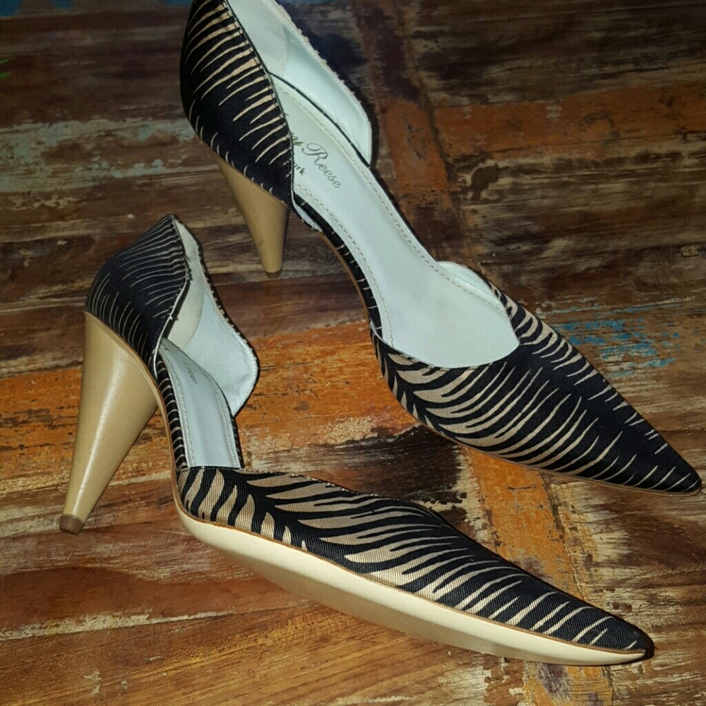 Silk Zebra Print Tracy Reese Pumps