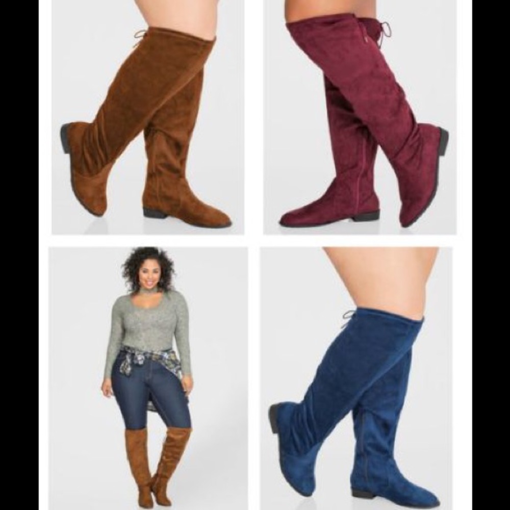 PLUS SIZE!!! ABOVE KNEE BOOTS, WIDE WIDTH SIZE 8W!