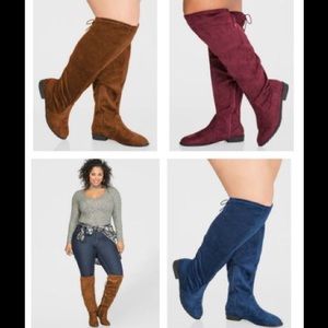 PLUS SIZE!!! ABOVE KNEE BOOTS, WIDE WIDTH SIZE 8W!