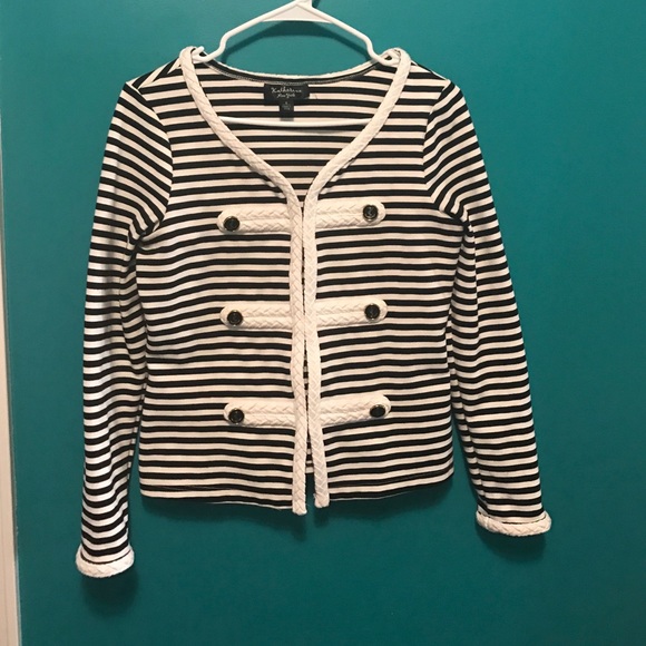 Katherine New York Jackets & Blazers - Black and White Striped Sailor Jacket!!⚓️