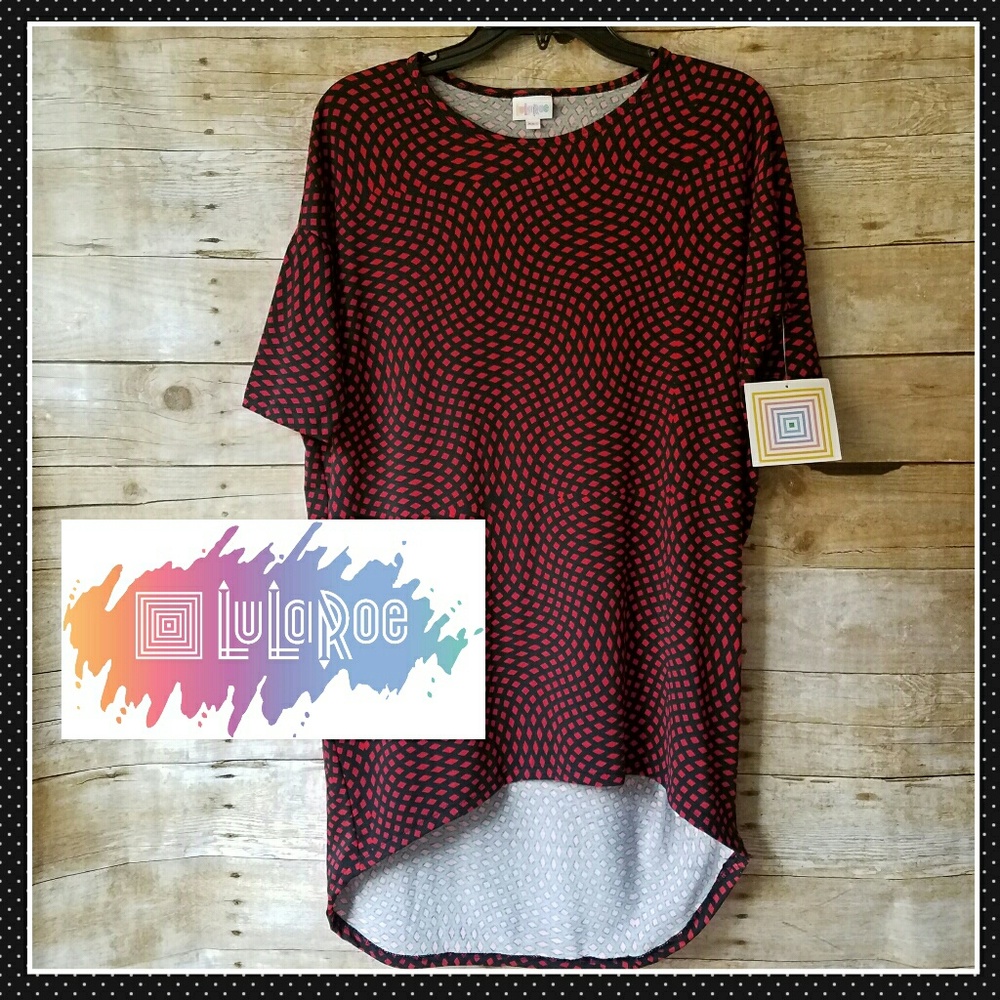 {NEW} LuLaRoe Irma Black & Red XXS Tunic NWT!!!