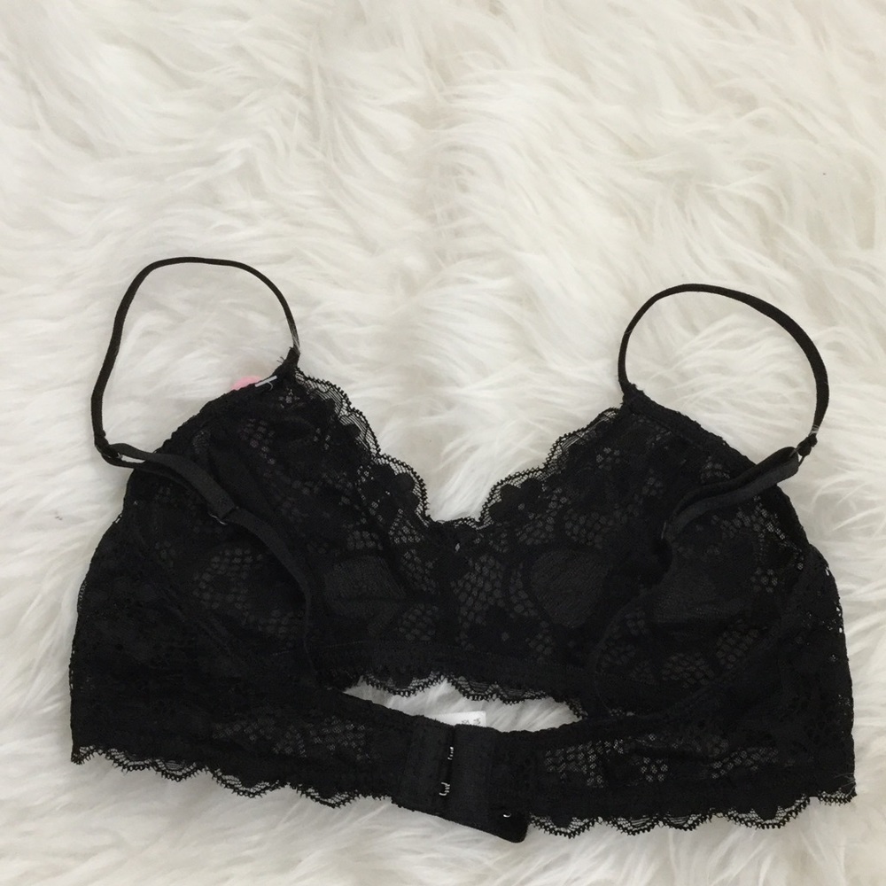 Black floral lace bralette luca and grae