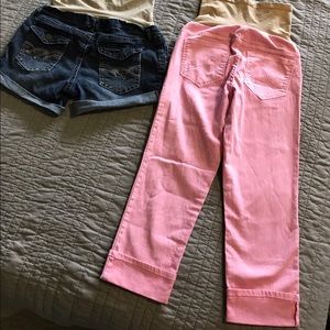 Maternity capris and shorts