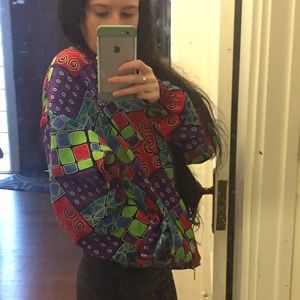ADORABLE RAINBOW BOMBER JACKET
