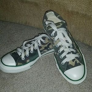 One day discount only!Camouflage Converse Sneakers