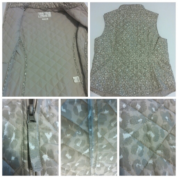 Van Heusen Gray Leopard Cushioned Vest - Picture 3 of 4