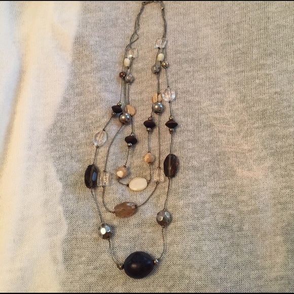 Bead and crystal necklace - Picture 2 of 4