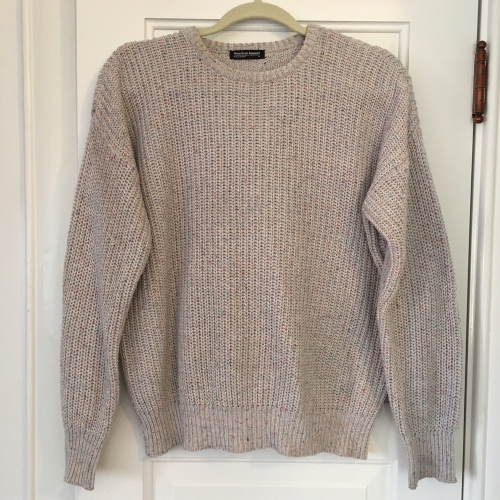American Apparel fisherman pullover crew sweater