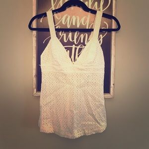 Adorable Boutique Flowy Cream Tank