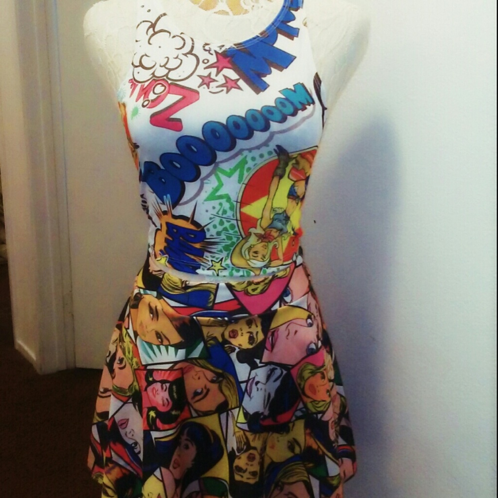 The comic look two piece set