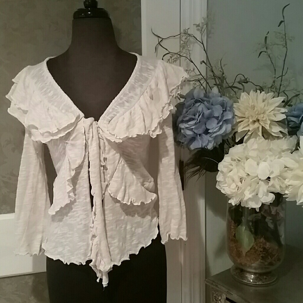Ruffled sweater