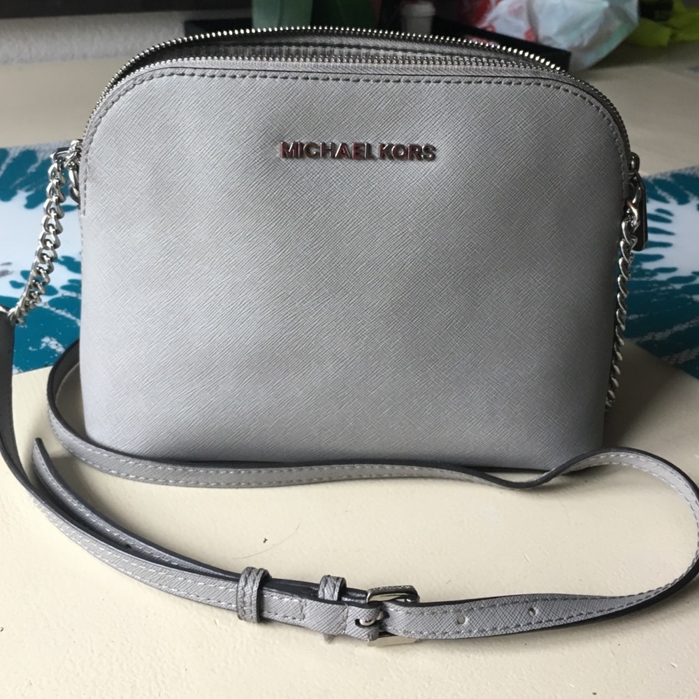 Gray Michael kors purse