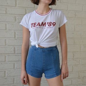 High Waisted Jean Shorts