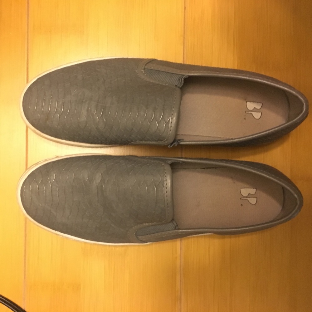 Gray Scaled Nordstrom Slip ons. Size 8 (Women's)