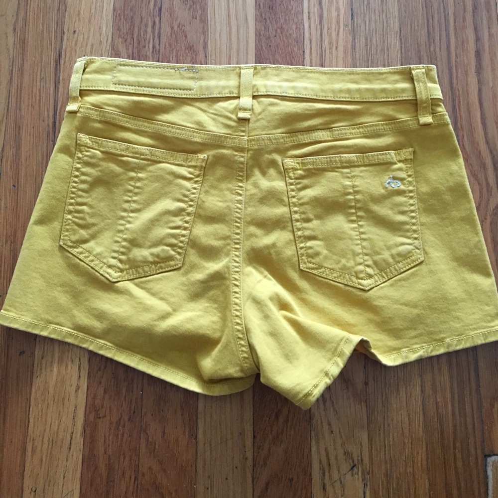 Mustard Yellow Rag & Bone Shorts