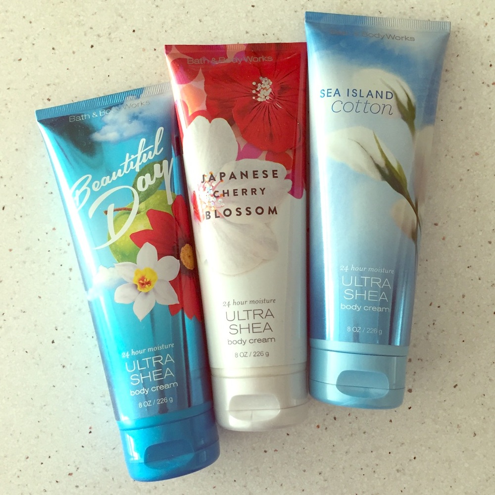 Bath and body works body creams