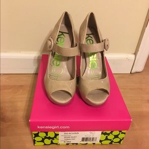 Kensie girl Patent platform mary-Jane heels