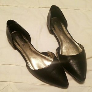 Black D'Orsay Flats