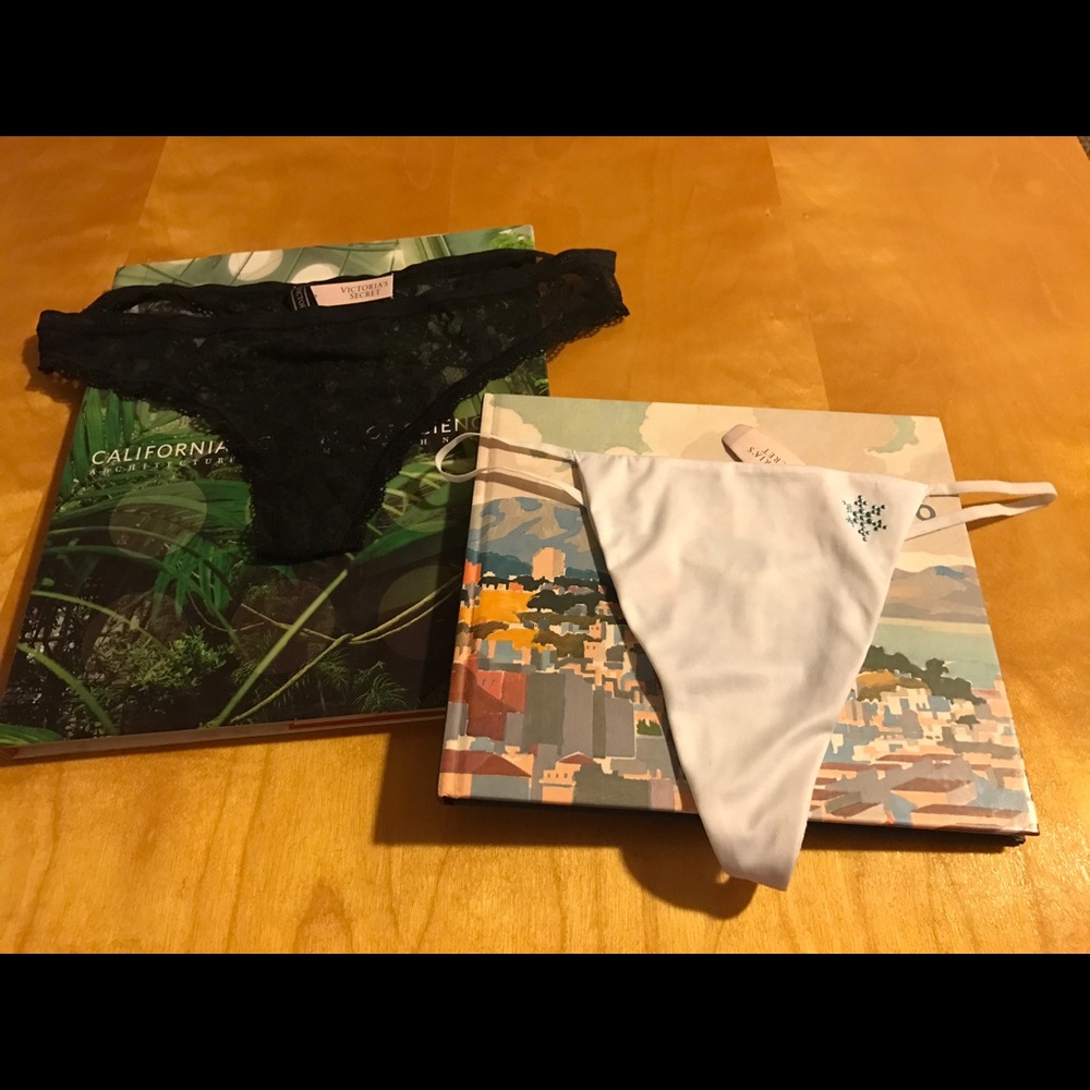 VICTORIA SECRET NWT LARGE 2 ITEM THONG BUNDLE