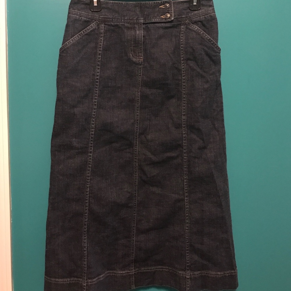 Long Dark Jean Skirt!!!!