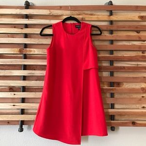 Fifteen Twenty Asymmetrical Crepe Shift Dress